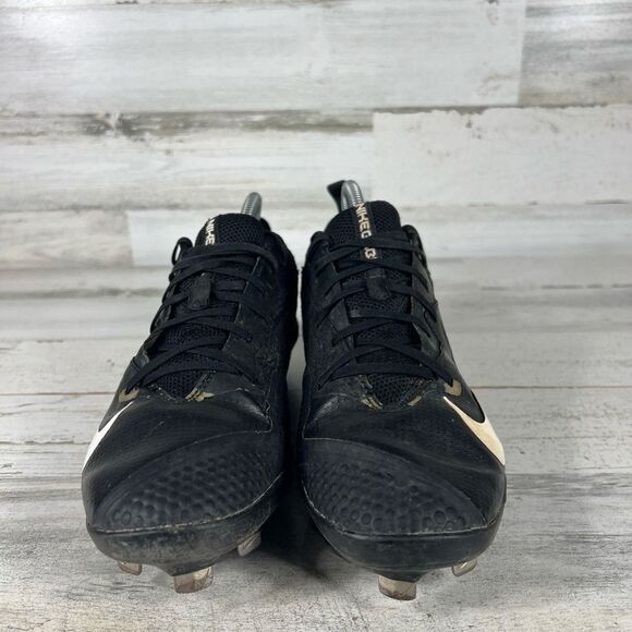Nike‎ Lunar Vapor Men's Ultra Fly Pro Low Metal Black Baseball Cleats Size 8 - Picture 4 of 9